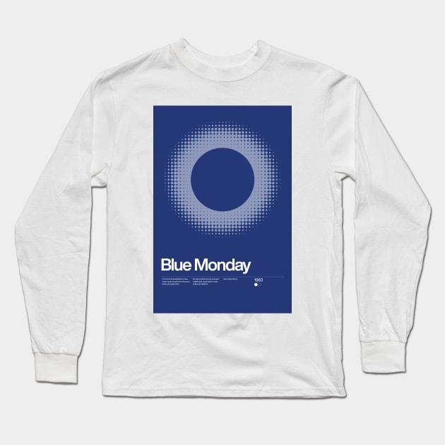 Blue Monday Inspired Lyrics Design Long Sleeve T-Shirt by sub88